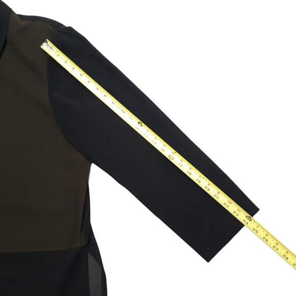 Sag Harbor Coat Womens Plus 24W Black Button Up Animal Print Lightweight - Picture 6 of 13